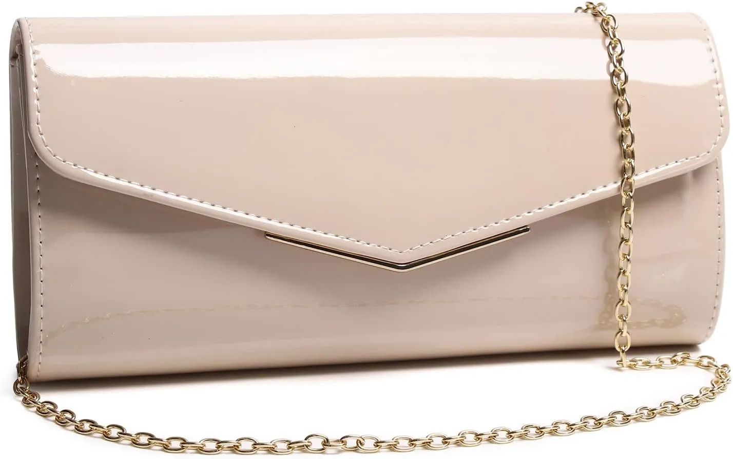 Patent Leather Envelope Clutch Womens Evening Handbag Stylish Crossbody Shoulder Bag Purse for Christmas Wedding Party Prom