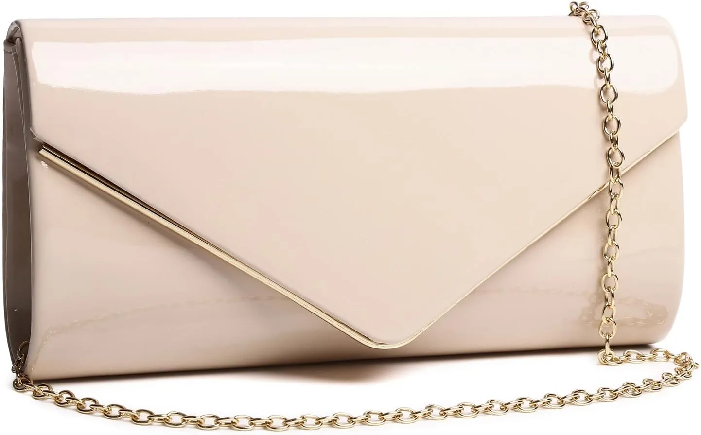Patent Leather Envelope Clutch Womens Evening Handbag Stylish Shoulder Bag Purse for Christmas Wedding Party Prom