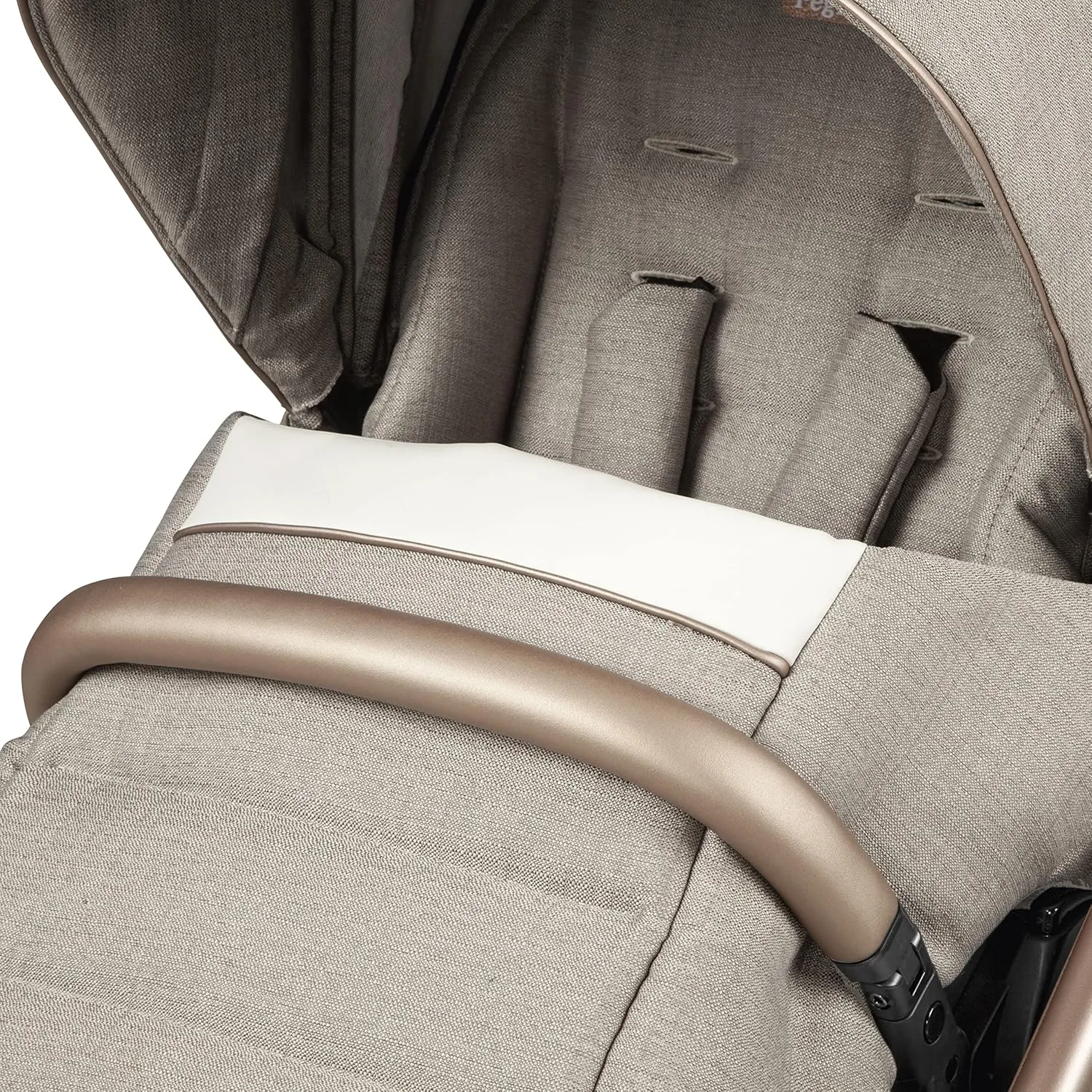 Peg Perego Veloce - Compact Full Featured Lightweight Stroller - Compatible with All Primo Viaggio 4-35 Infant Car Seats - Made in Italy - Mon Amour (Beige & Pink, & Rose Gold)
