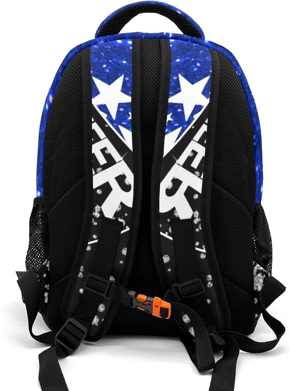 Personalized Cheer Backpack Customized Cheerleader Shoulder Bag Backpack for Girls Women College School Bookbag for Travel Birthday Holiday (Dark Blue)