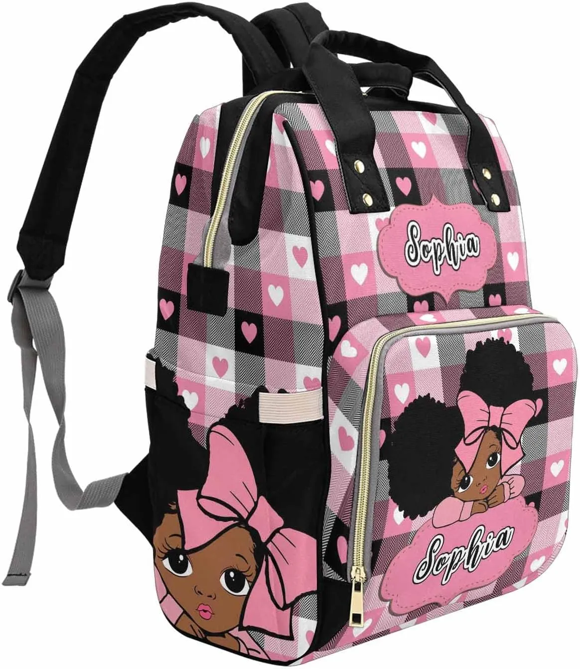 Personalized Diaper Bags For Baby Shoulder Bag Shoulder Bag All-In-One Bags Personalized Mommy Bag Personalized Diaper Bag with Thermal Pockets