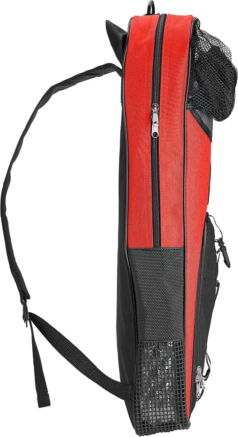 Phantom Aquatics Rapido Snorkeling Backpack with Shoulder Strap - Fits Snorkel Mask Fin Snore Set and More - Ideal Snorkel Travel Bag, Snorkeling Gear Equipment and Water Sports