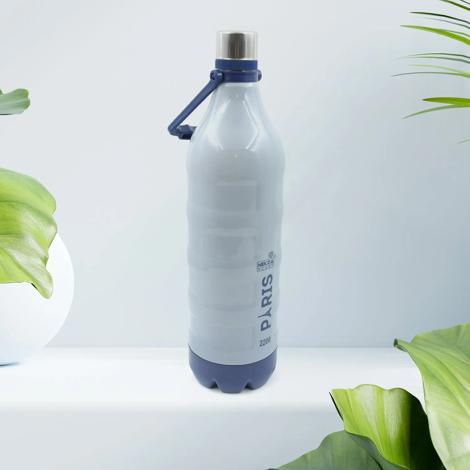 Plastic Sports Insulated Water Bottle With Handle Easy To Carry High Quality Water Bottle Bpa-free  Leak-proof For Kids School For Fridge Office Sports School Gym Yoga (1 Pc 1500ml 2200ml)