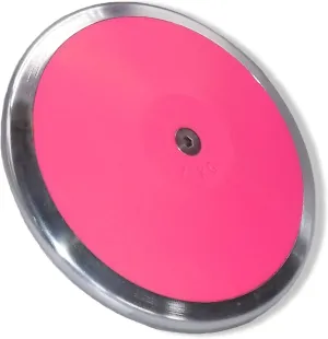 PLESIU TC Girls Pink Contender 1kg Discus - Track and Field Discus Womens 1k - Beginner Throwing Discus - High School/Middle School 1k Discus - Girls Discus