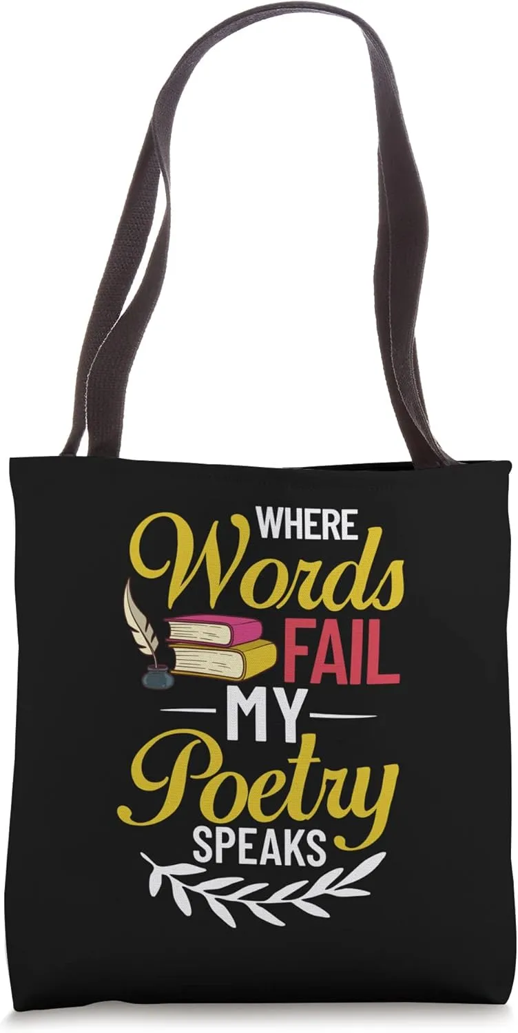 Poetry Writer Poet Quotes Writing Poem Maker Teacher Tote Bag