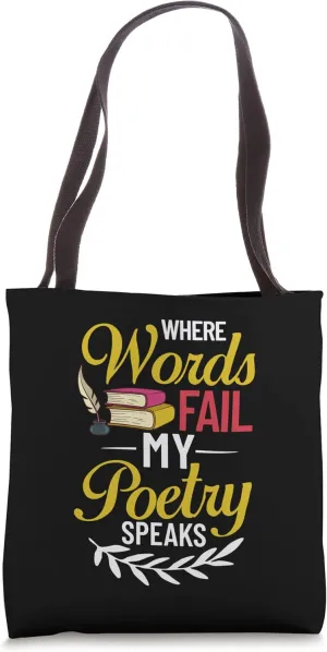 Poetry Writer Poet Quotes Writing Poem Maker Teacher Tote Bag