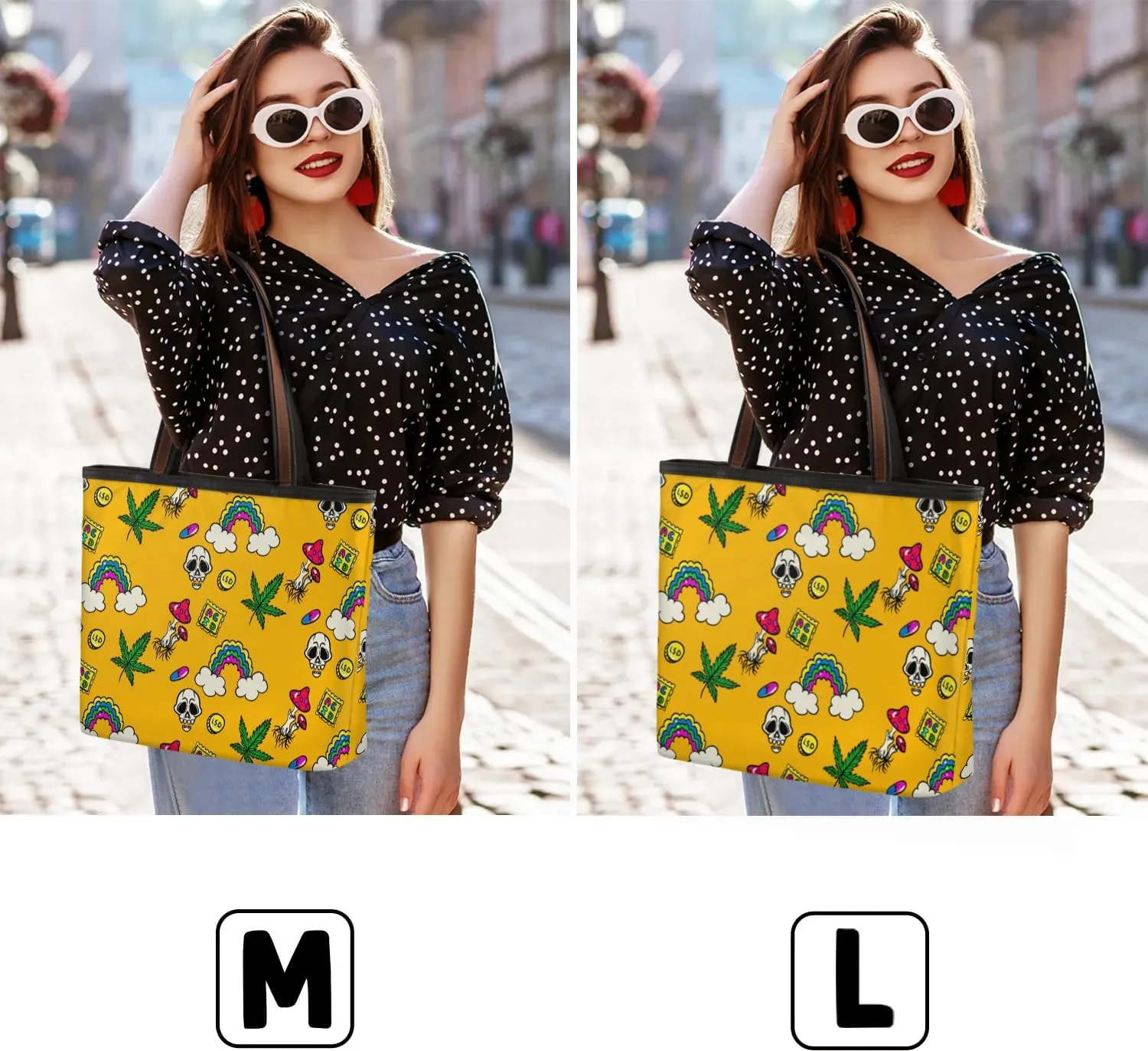 Poisonous Mushroom Skull Tote Bag for Women Womens Handbags Tote Bags for Travel Beach Gym