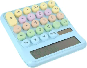 Portable Cartoon Calculator Student Friendly Tabletop Tool for Home Office School Supplies Compact Design for Easy Carrying