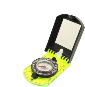 Portable Outdoor Navigation Compass Tools, Metal Flip Compass for Hiking Camping Geology Exploring Outdoor Activities, Measurable Slope Durable