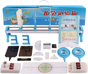 Portable Physical Optical Experiment Set Concave/Convex Lens Optical Bench Lab Activities Kids Optical Learning Instruments