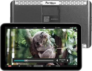 Portkeys LH7P Camera Field Monitor 7'' 1000nit Touchscreen Camera Monitor Wireless Control Camcorder for A7S III/FX30/ZV-E10, BMPCC 4K/6K/6K Pro (Black)