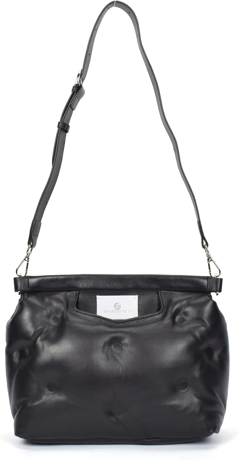 Premium Italian Leather Tote Bag for Women – 100% Genuine Leather Handbag. Crossbody Bag with Detachable Strap