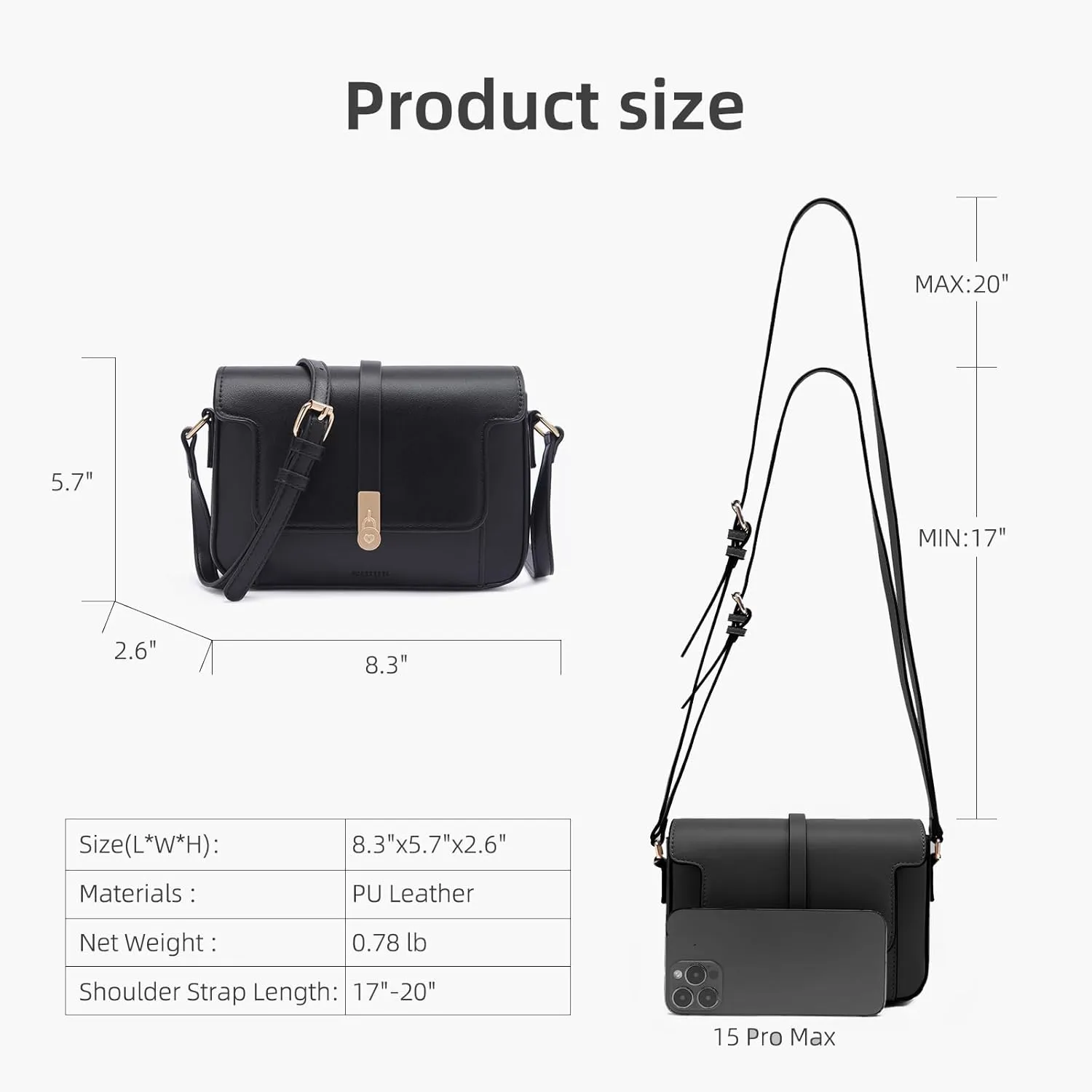 Prettyzys Crossbody Bag for Women，Trendy Small Shoulder Bag Phone Wallet Purse for Women