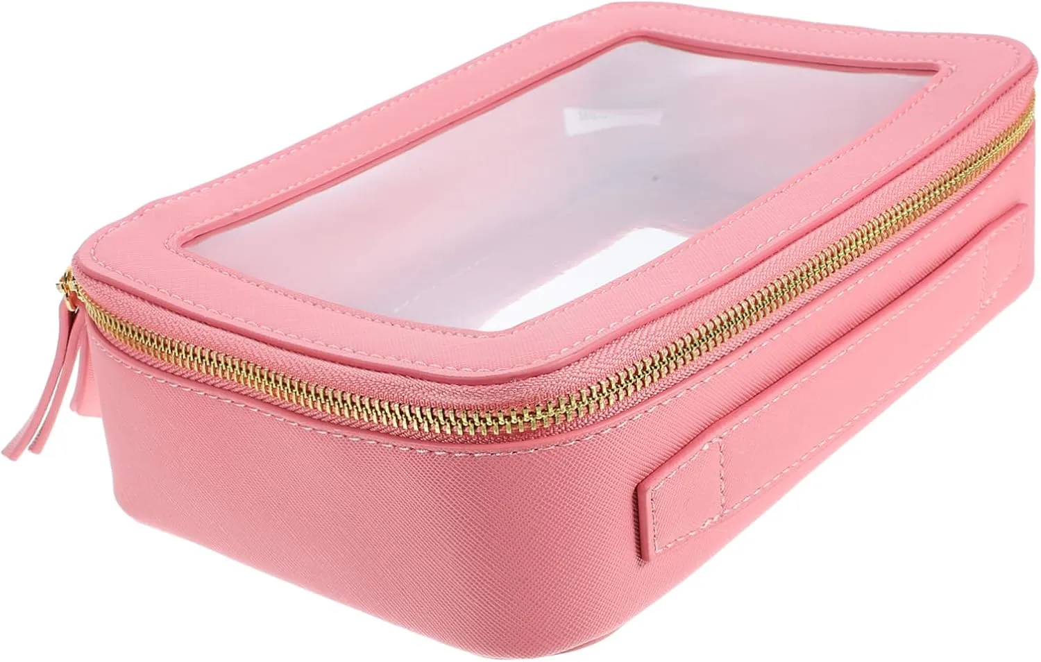PRETYZOOM Makeup Bag Double Zippers Compact Travel Toiletry Cosmetics Bag for Women