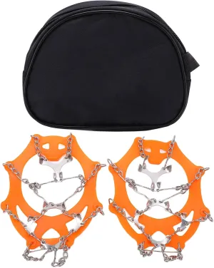 Professional 12 Tooth Stainless Steel Crampons - Ideal for Outdoor Snow Activities and Mountaineering with Superior Anti Skid Features
