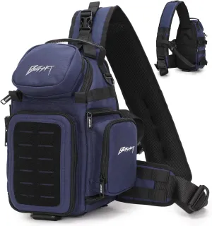 Professional Camera Bag with Removable Photography Cube,Crossbody Shoulder Bag with Tripod Holder,Waterproof DSLR/SLR/Mirrorless Lens Camera Case Sling Chest Bags for Men&Women (blue)