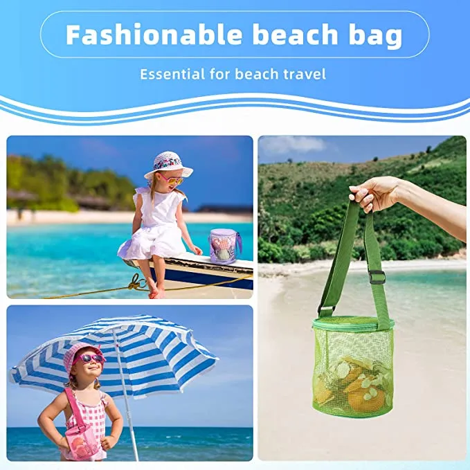 Protable Beach Bag Anti-sand Net For Kids Beach Toy Towel Storage Mesh Travel Large Capacity Toy Outdoor Waterproof Storage Bags