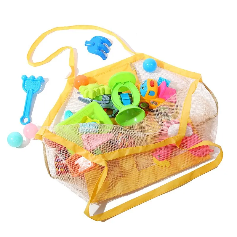 Protable Beach Bag Anti-sand Net For Kids Beach Toy Towel Storage Mesh Travel Large Capacity Toy Outdoor Waterproof Storage Bags
