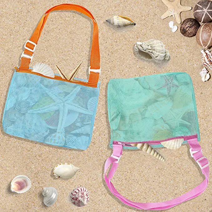 Protable Beach Bag Anti-sand Net For Kids Beach Toy Towel Storage Mesh Travel Large Capacity Toy Outdoor Waterproof Storage Bags
