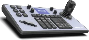 PTZ Camera Controller PoE 4D Joystick LCD Screen Setup, Elevate Your Church Live Streaming with VISCA is Fully Compatible and extensible, Pelco D/P RS232 RS485 (TEM-JOY1)