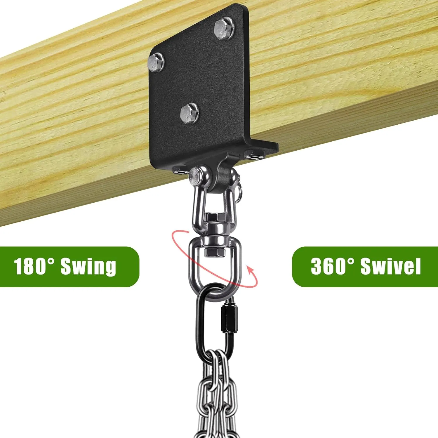 Punching Bag Hanger for Heavy Bag Beam Mount Hardware 360° Rotation Boxing Bag Ceiling Mount I-Beam Heavy Bag Hanger Beam Mount Hooks for Hanging Heavy Punching Bags