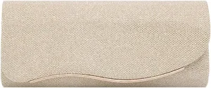 Queena Womens Shiny Glitter Evening Clutch Envelope Handbag Chain Purse for Wedding Party Prom Gift for Mom Wife Girlfriend