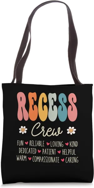 Recess Crew Appreciation Week Back to School Tote Bag