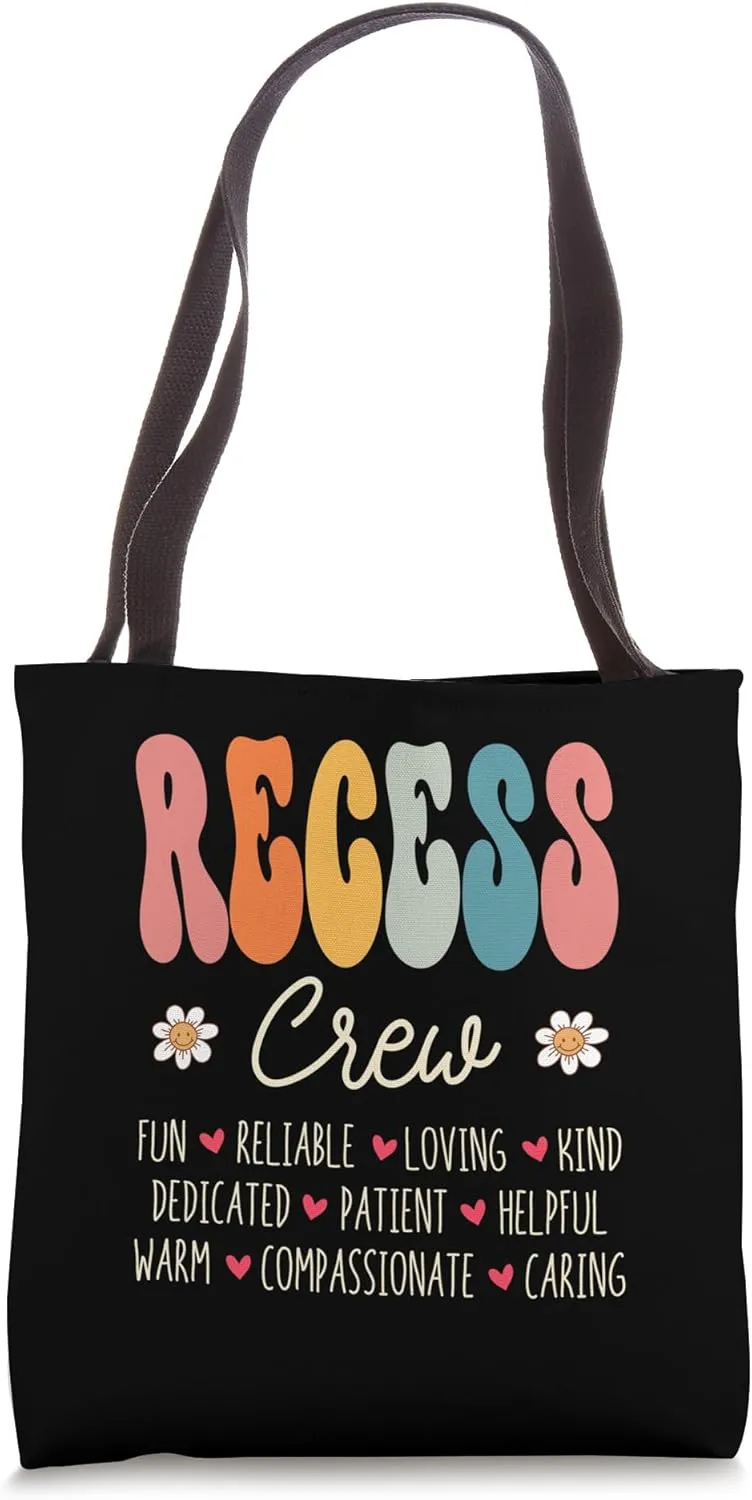 Recess Crew Appreciation Week Back to School Tote Bag