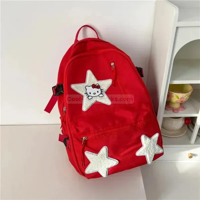Red middle school backpack