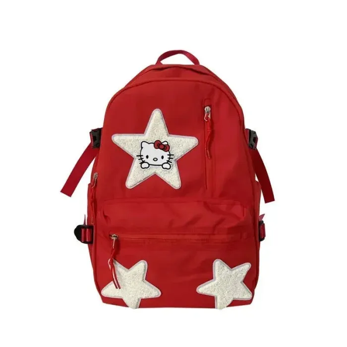 Red middle school backpack