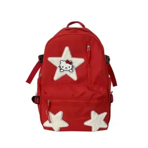 Red middle school backpack