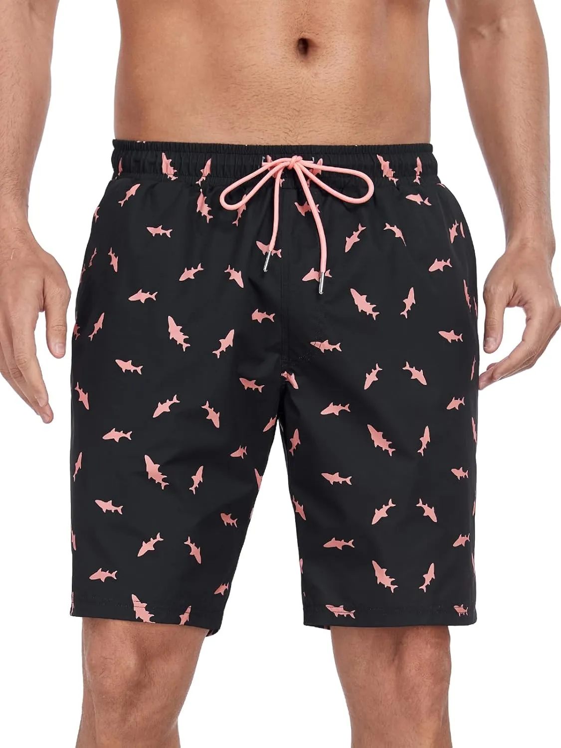 RELLECIGA Men's Board Shorts Quick Dry 9 Inch Swim Trunk with Mesh Lining