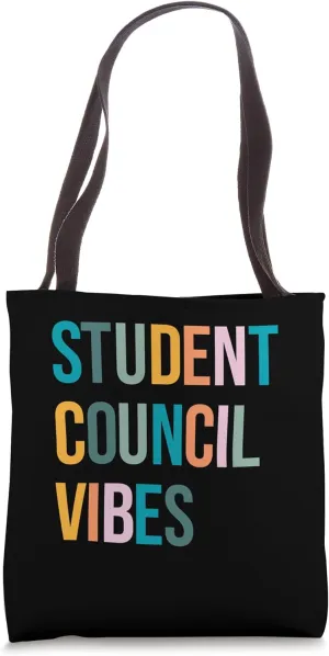 Retro Student Council Vibes School Student Council Tote Bag