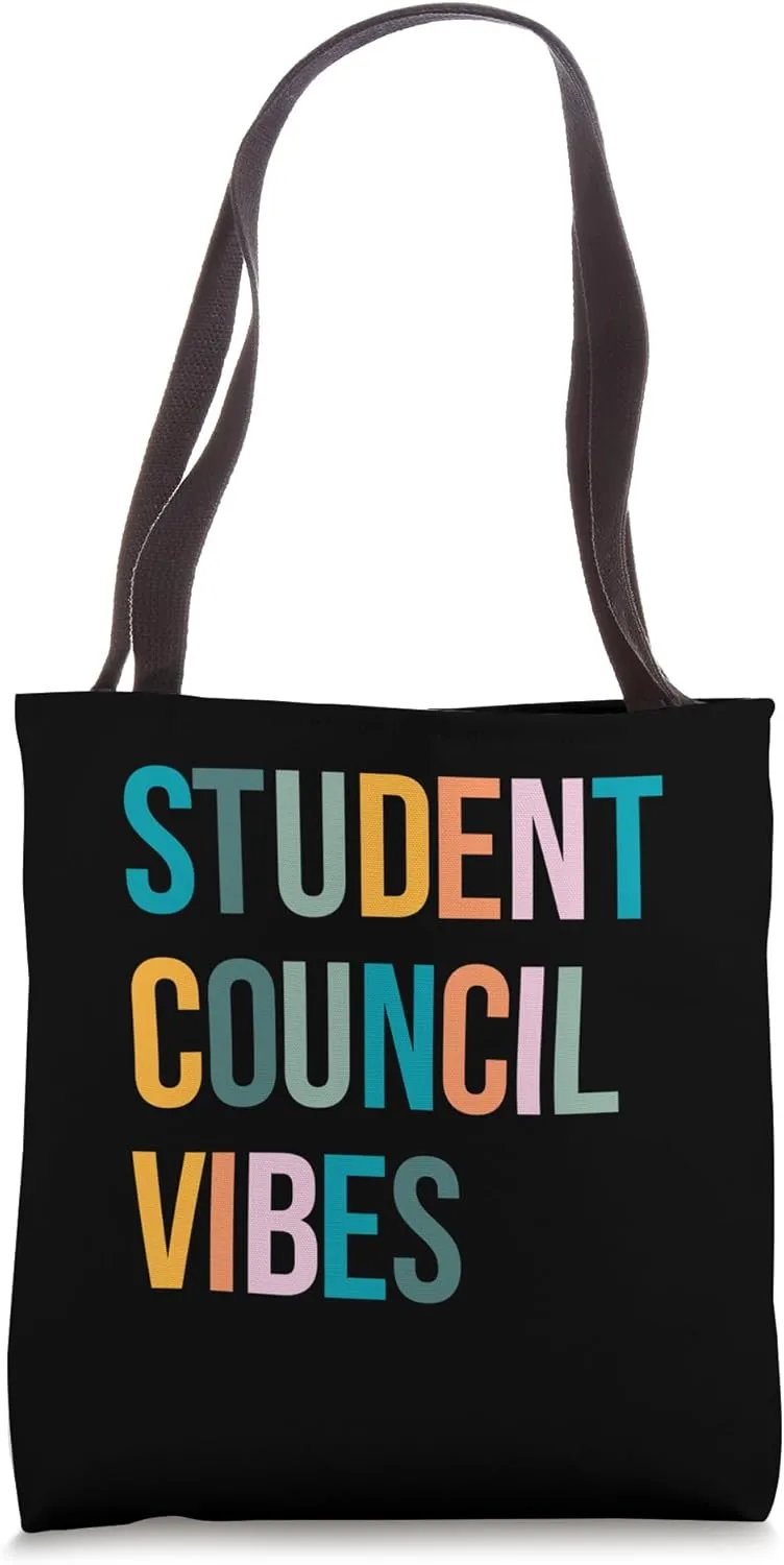 Retro Student Council Vibes School Student Council Tote Bag