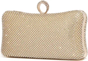 Rhinestone Clutch for Women Sparkly Evening Bag Formal Elegant Wedding Party Purse