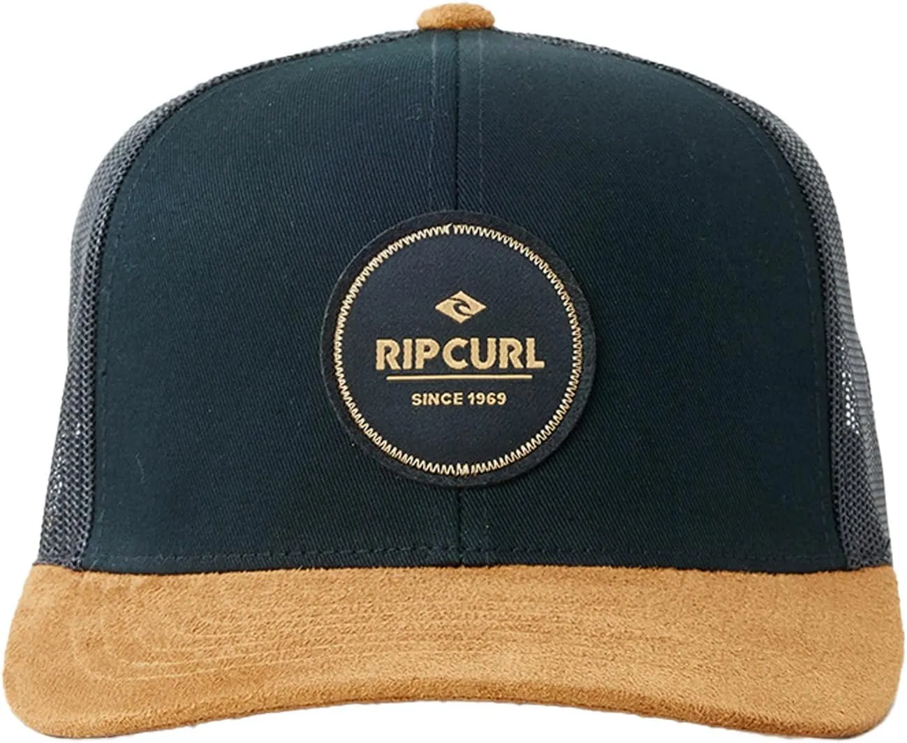 Rip Curl Curve Peak, Structured Trucker Hat, Mesh Snapback Baseball Cap for Men, Adjustable