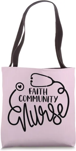 RN Faith Community Nurse NP Cute Parish Nursing Tote Bag