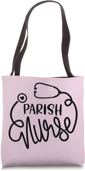 RN Parish Nurse NP Cute Faith Community Nursing Tote Bag