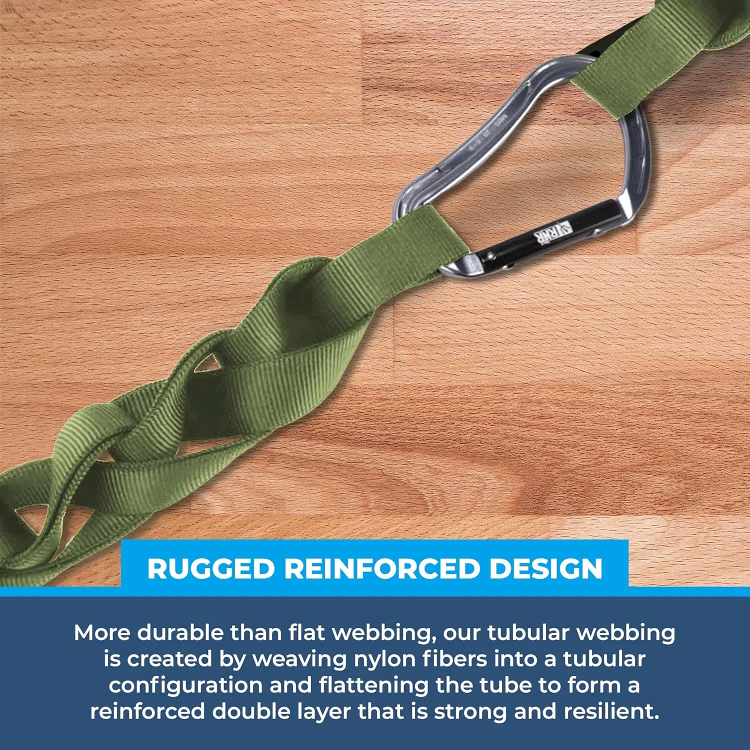 Rock-N-Rescue Professional Grade Nylon Tubular Webbing - Heavy-Duty 1-inch, Rescue Equipment for Mountaineering Rappelling Arborist Safety Gear, Firefighting and Rescue Gear