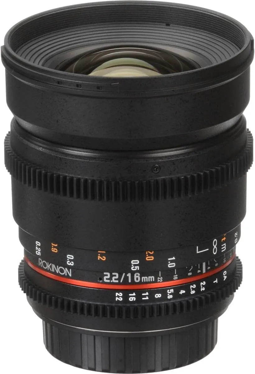 Rokinon 16mm T2.2 Cine DS APS-C Lens for Canon EF