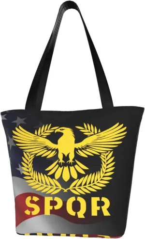 Roman Empire Senate Spqr Fashion Shoulder Bag Large Capacity For Man Or Woman