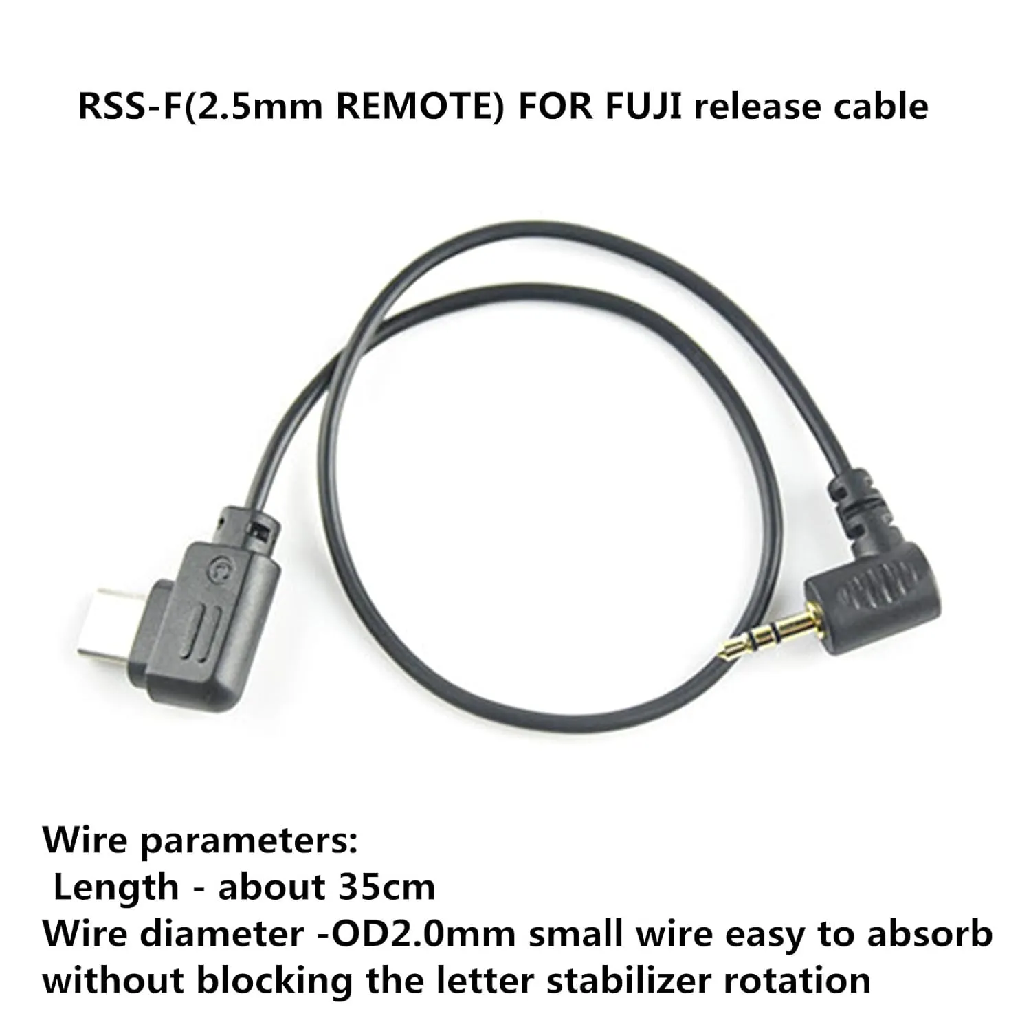 RSS-F(2.5mm) DJI Fuji/canon Camera Shutter Release Cable stabilizer Cable Support Ronin - sc/rsc2 /rs2 / rs3 /RS4/PRO stabilizer xt2 xt3/4 /5 gfx100/s/ii gfx50s for canon R100/77D/1300D/r100