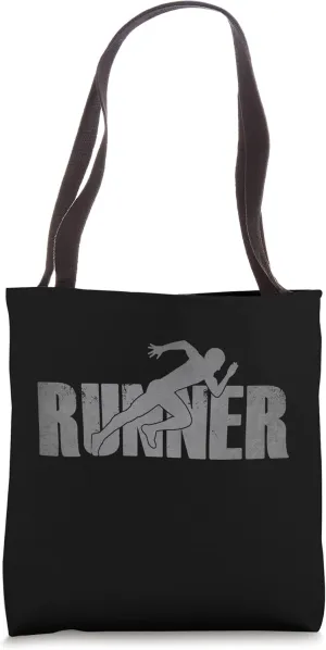RUNNER Track & Field Cross Country Running Athlete Vintage Tote Bag