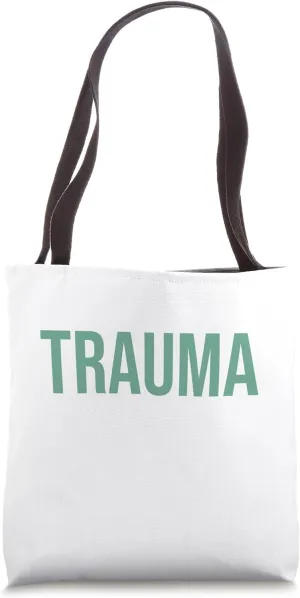 Runs With Trauma Shears Emergency Medical Technician Nurse Tote Bag