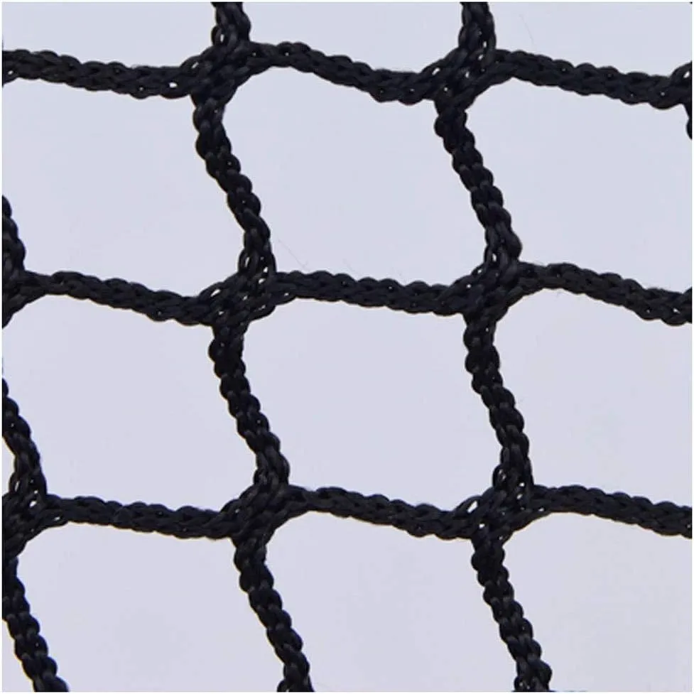 RZM Kids Stairs Balcony Netting Ball Stop Net for Football Field Basketball Court Golf Course Barrier Replacement Goal Net Protection Rope Truck Cargo Trailer (Color : Black, Size : 2×6m(6.6 * 20ft))