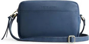 S-ZONE Crossbody Bags for Women Top Grain Leather Shoulder Handbags Camera Bag Purse Adjustable Strap Travel Daily Gift