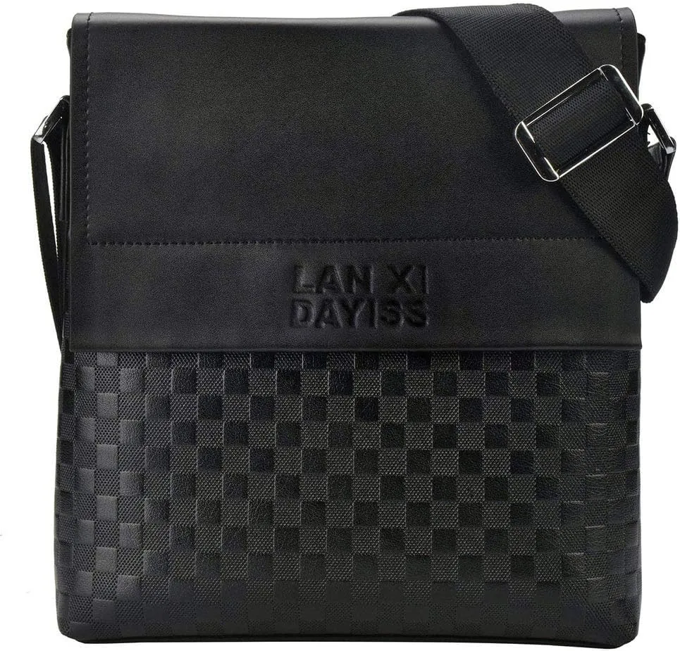 Sac bandoulière sacoche homme PU simili cuir