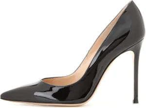 SAMMITOP Women's Pointed Toe High Heel Pumps 10cm Classic Stiletto Suede Shoes