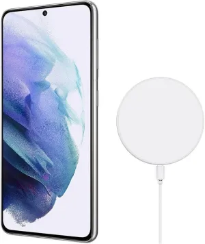 SAMSUNG Galaxy S21  Plus 5G (128GB, 8GB) 6.7" AMOLED 2X, Snapdragon 888, Global 5G Volte (GSM   CDMA) Factory Unlocked (AT&T, Verizon, T-Mobile, Metro) G996U (Wireless Charger Bundle, Phantom Violet)
