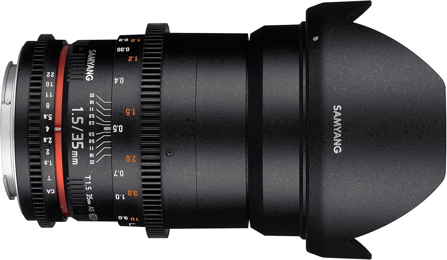 Samyang 35 mm T1.5 VDSLR II Manual Focus Video Lens for Nikon DSLR Camera